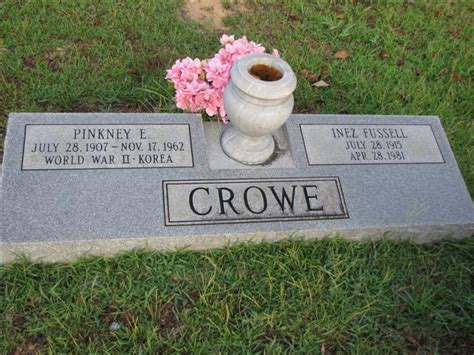 Pinkney Edward Crowe Find A Grave Memorial