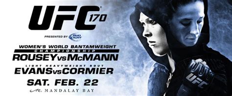 Pic Ufc 170 Poster First Look For Rousey Vs Mcmann On Feb 22 In