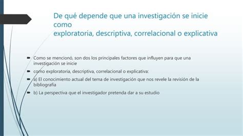 Definicion Del Alcance De La Investigacion Sampieri Capitulo Ppt