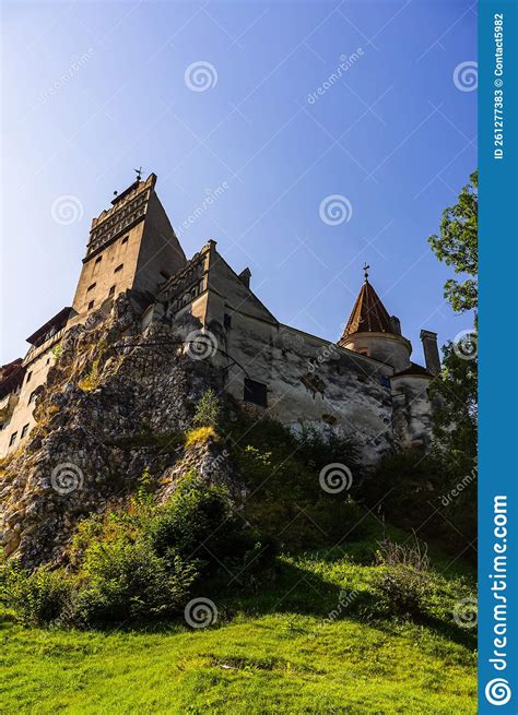 Legendary Bran Castle - Dracula Castle of Transylvania Stock Image - Image of blue, castle ...