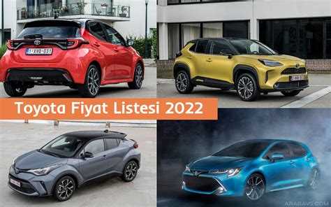 Toyota Ekim Fiyat Listesi Yay Nland Arabavs