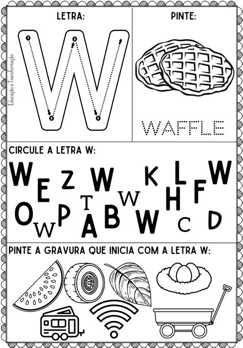 Desenhos Com A Letra W - 6