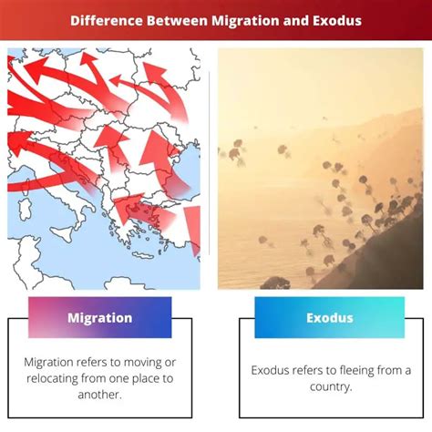 Muuttoliike Vs Exodus Ero Ja Vertailu