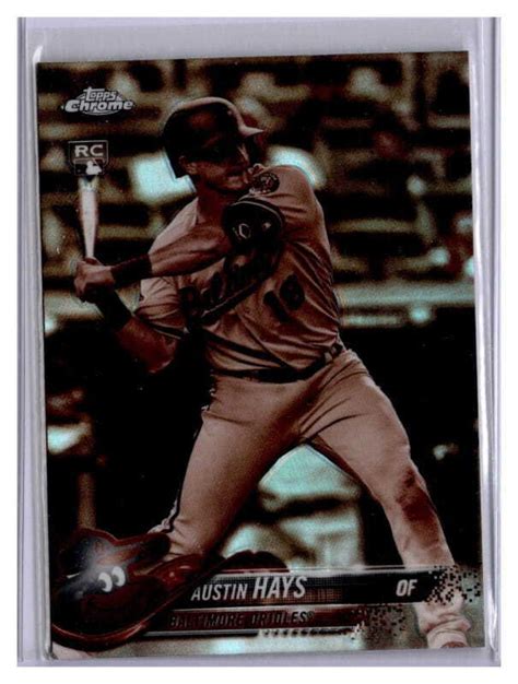 Topps Chrome Sepia Refractor Austin Hays Rc For Sale