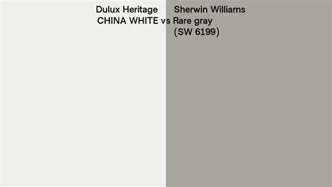 Dulux Heritage China White Vs Sherwin Williams Rare Gray Sw Side