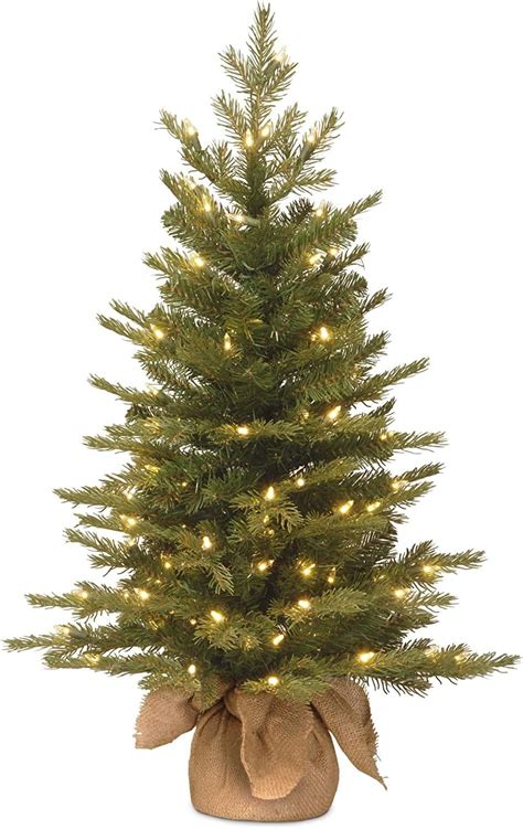 National Tree Company Mini Rbol De Navidad Artificial Preiluminado