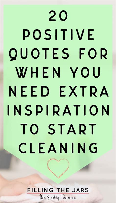 Motivational Quotes For Cleaning Positive Clean Home Sayings