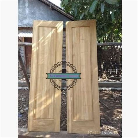 Promo Pintu Kusen Rumah Jati Mentahan Model Polos Murah Diskon Di