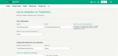 How To List Your Business On Tripadvisor Manfredk