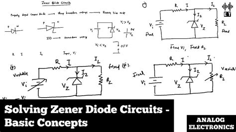 Solving Zener Diode Circuits Basic Concepts Analog Electronics