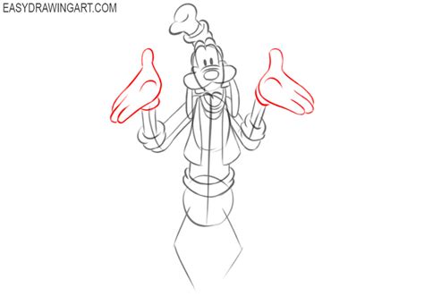 How To Draw Goofy Full Body Step By Step