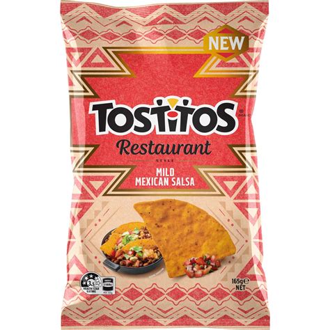 Tostitos Mild Mexican Salsa Corn Chips 165g Woolworths