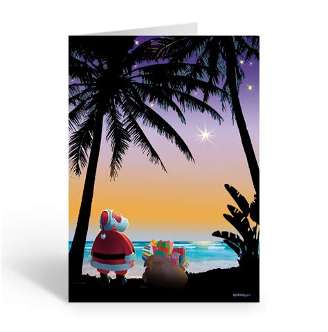 Tropical Christmas Card Tropical Sunset