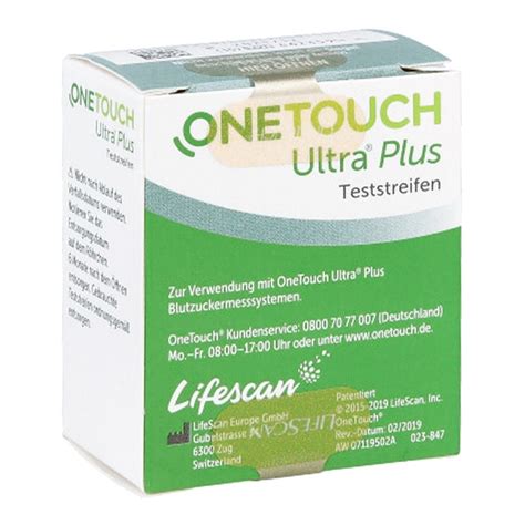 One Touch Ultra Plus Teststreifen X Stk Apotheke De