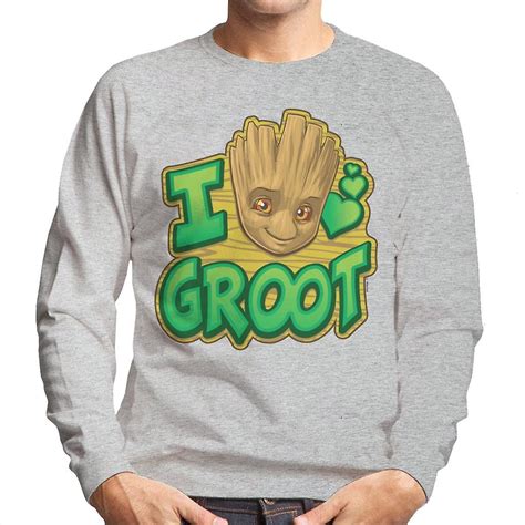 Marvel Guardians Of The Galaxy I Love Groot Mens Sweatshirt Fruugo Us