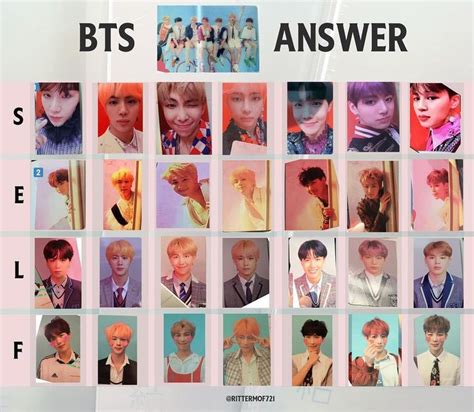 These Are All Of The Love Yourself Answer Album Photocards © To Owner