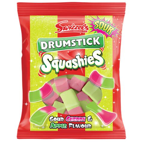 Swizzels Drumstick Squashies Sour Cherry And Apple Flavour 120g Uk