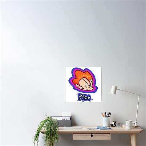 "Pico FNF Fanart Test" Poster by Sticker-Flix | Redbubble