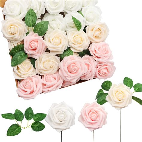 Amazon De K Nstliche Rosen St Ck K Nstliche Blumen Rosen