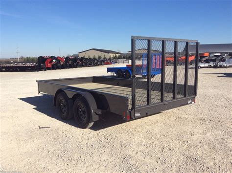 6x14 Utility Trailer For Sale New Rice Trailers Tandem Stealth 82x14 Solid Side Tandem Axle W