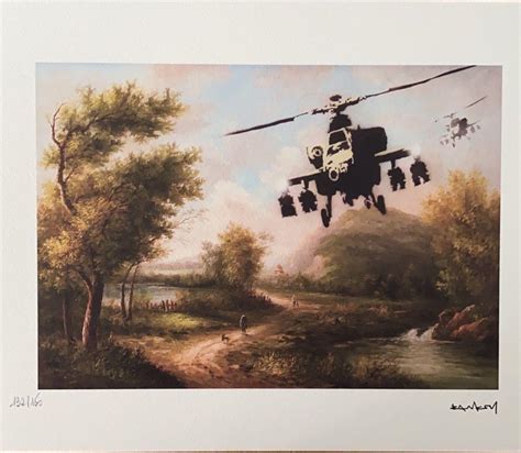 Banksy Helicopter Countryside Mutualart