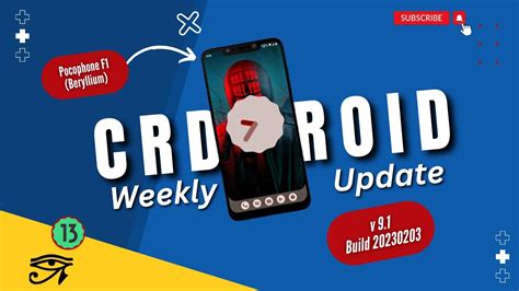 CrDroid V9 1 WEEKLY UPDATE Build 20230203 Android T Techno