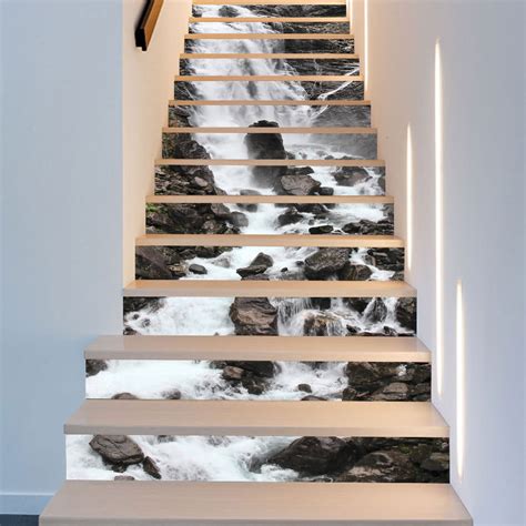 Stair Stickers Waterfall Wall Stickers Stairs Stair Rooms Stair