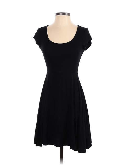 Old Navy Solid Black Casual Dress Size Xs 76 Off Thredup