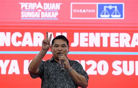 Calon Perpaduan PRK Sungai Bakap Diumum Rabu Ini Rafizi Utusan