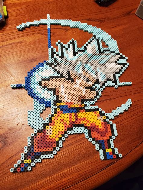 Goku Ultra Instinct Dragon Ball Super Mini Bead Sprite Perler Artkal