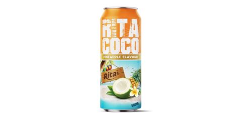 Coconut Water Coco Water With Pineapple Flavor 500ml Can Rita Brand