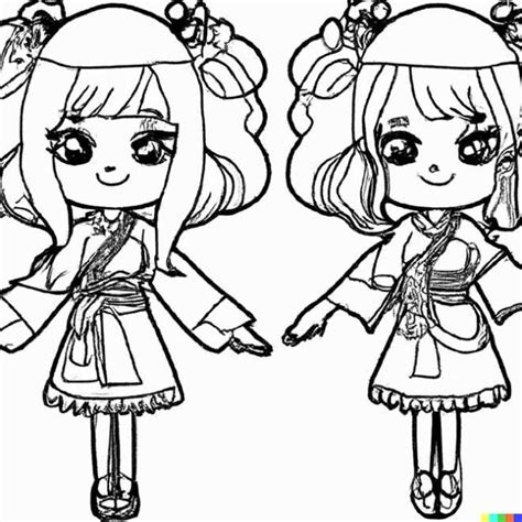 25 Desenhos De Meninas Kawaii Para Imprimir E Colorir Pintar 2023