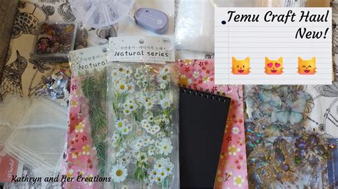 Temu Craft Haul Youtube