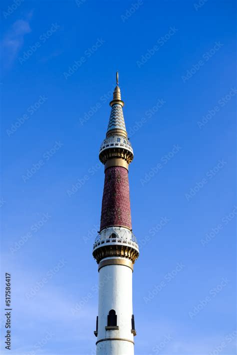 Padang Grand Mosque Tower. Padang Grand Mosque minaret. Masjid Raya Padang. Stock Photo | Adobe ...