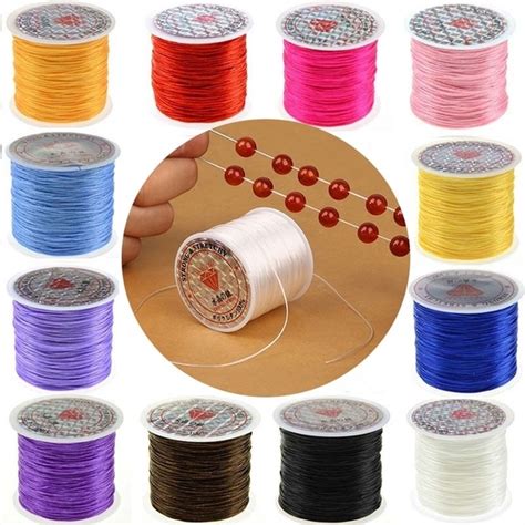 10m Roll Strong Elastic Crystal Beading Cords 1mm For DIY Elastic