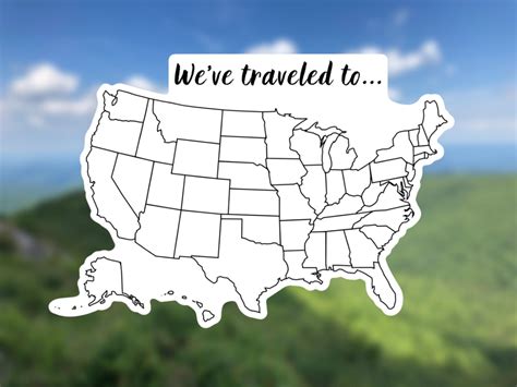 Large Usa Map Magnet Where Ive Been Map Travel Tracker Map Etsy