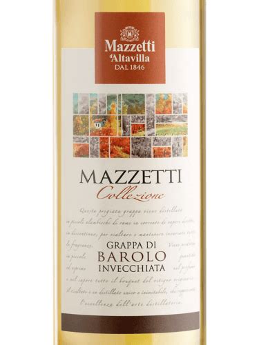 N V Mazzetti D Altavilla Collezione Grappa Di Barolo Invecchiata