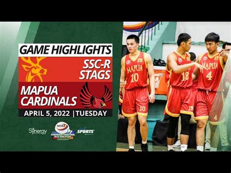 Mapua Cardinals Vs SSC R Stags Game Highlights April 5 2022 YouTube