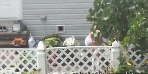 Spying On A Striped Bikini MILF Tnaflix