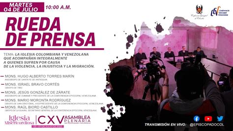 RUEDA DE PRENSA En El Marco De La CXV Asamblea Plenaria Del