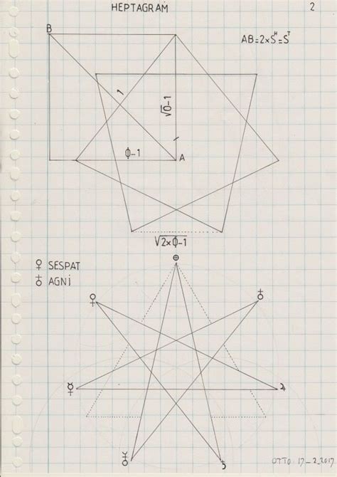 777 Heptagram Page Borders Design, Border Design, Sacred Geometric, Golden Ratio, Alchemy ...