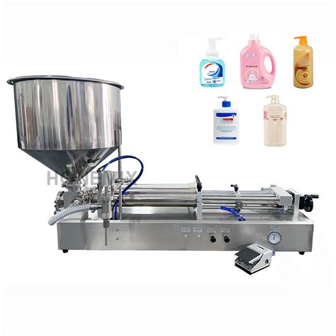 Hone Semi Auto Liquid Soap Shampoo Bottle Filler Machine Pneumatic