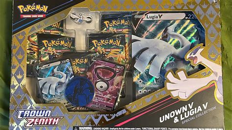 Unknown V Lugia V Crown Zenith Special Collection Opening Youtube