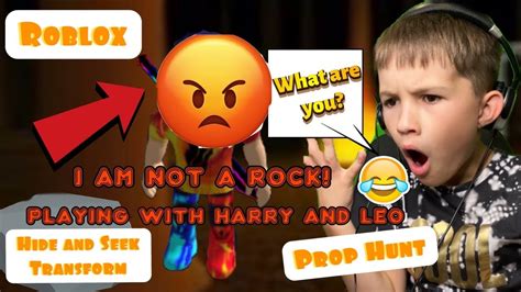 Prop Hunt In Roblox Hide And Seek Transform Playing With Harry And