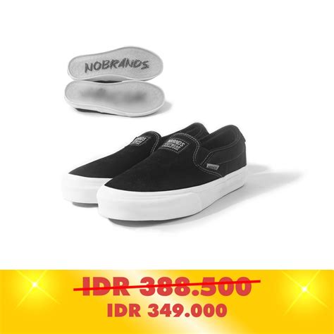 Jual Nobrands Footwear Sepatu Slip On Polos Selop Korjan Suede Koruptor