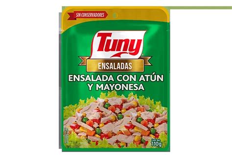 Ensalada de lentejas con pouch ensalada de atún Tuny con mayonesa