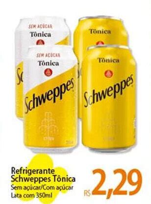 Refrigerante Schweppes Tônica Sem açúcar açúcar Lata 350ml