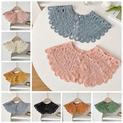 Dress Decorative Shoulder Lace Fake Collar Knitted Shawl Women Girls Ebay