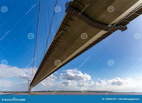 Humber Bridge East Riding Of Yorkshire Uk Stock Image Image Of