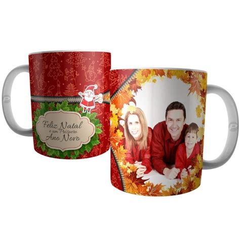 Caneca Presente De Natal E Ano Novo Personalizada Foto